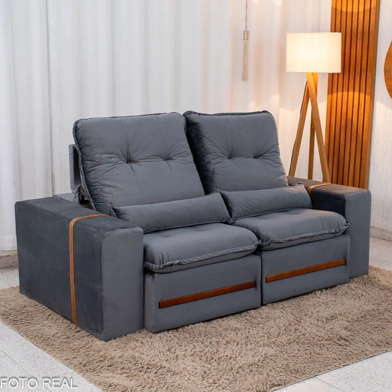 Sofá Retrátil Reclinável Montreal - 1.90m - 1.0/RF - Imagem 4