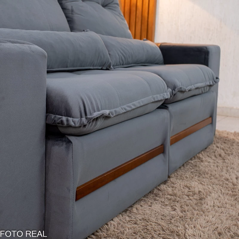 Sofá Retrátil Reclinável Montreal - 1.90m - 1.0/RF - Imagem 8