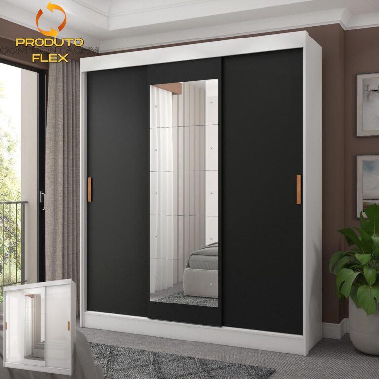 Roupeiro GR 3Portas Capri - FELLICCI - 1.70m - 7.4/TD - Imagem 3