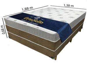 Cama Box Conjugado Casal Molas Ensacadas D33 – 1.38m
