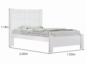 Cama Solteiro Primícia 100% MDF D Doro + Cama Auxiliar Barcelona Tebarrot – 1.888m – 6.1/RF