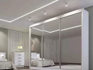 Roupeiro GR Dubai 100%MDF D Doro Casal 2,73m 3P 6G – 3 Espelhos 2.5/PR