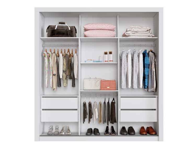 Roupeiro Panamá 3P 4g 1,85m - com 1 Espelho - Salleto - 9.7/ SR - Imagem 2