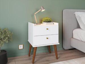 MESA DE CABECEIRA AROMA C/ 2 GAVETAS – FIORELLO – 1.4 – TRA