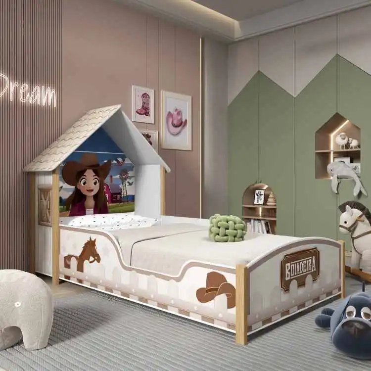 Cama Infantil Boiadeira - 100MDF% - 1,07m - Gelius - 7.3/SR