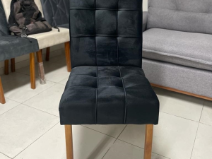 Mesa Alegra 120 Off c/ 4 Cadeiras Sophia Linho Cinza/Grafite 206 – JCM MOVELARIA + WM DECOR – 1.29 – TD