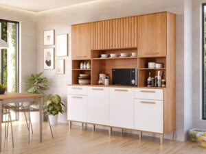 Kit Cozinha Lívia 8P 2G – 2m – 100% MDF – MGM Móveis – 9.5/LD /TD