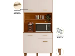 KIT COZINHA NEW IZIS 0.90 FREIJO/OFF – POLIMAM 3.3/RN