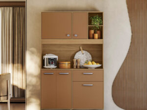 it Cozinha Liv 1,20 m Freijó/Caramelo – KIT’S PARANÁ -3.5/TD