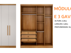 Roupeiro GR Modulado Rizon Solteiro – Novo Horizonte – 4.54/TRA