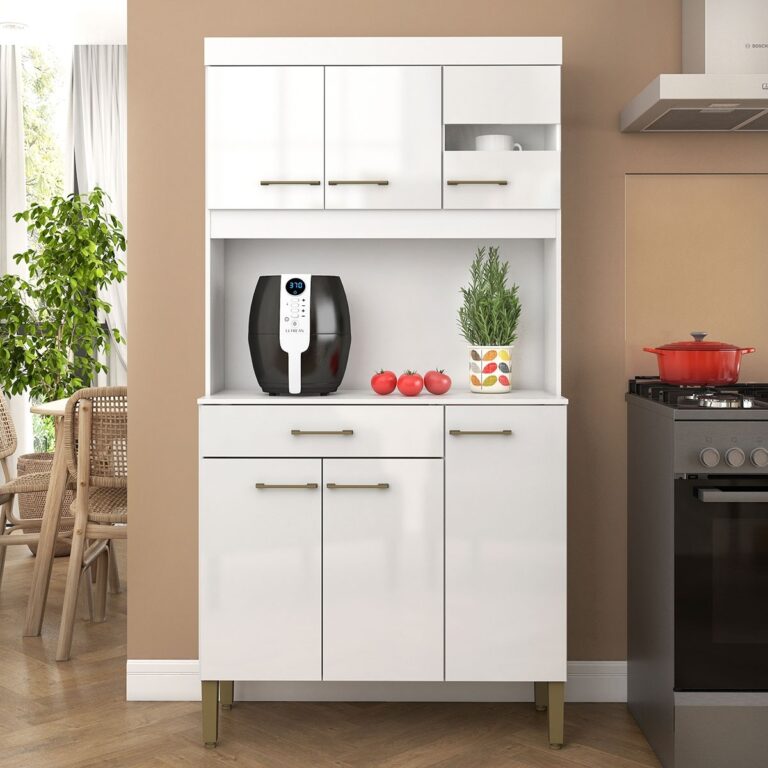 Kit Cozinha Carla K090 0,90 m Branco – FELLICCI - 2.7/TD - Imagem 3