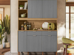 Kit Cozinha Flora 1,447 m  – Dobradiça slow motion – KIT’S PARANÁ – 5.0/TD