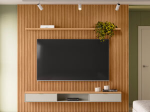 Painel Home Ripado Modular – 2,60m – Linea Brasil 1.5/TRA