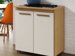 Balcão Para Cooktop Fox 5 Bocas 2 Portas 0,78m – Arte Móveis – 2.4/SR