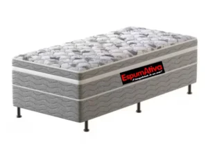 Cama Box Cônjugada Solteiro D33 Bordada – EspumAtiva