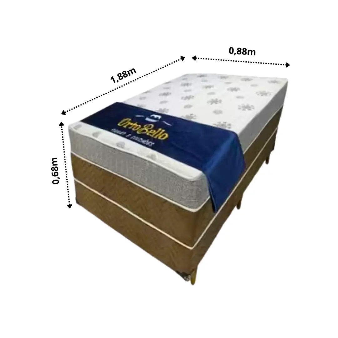 Cama Box Cônjugada Solteiro D33 Molas Ensacadas – Ortobello