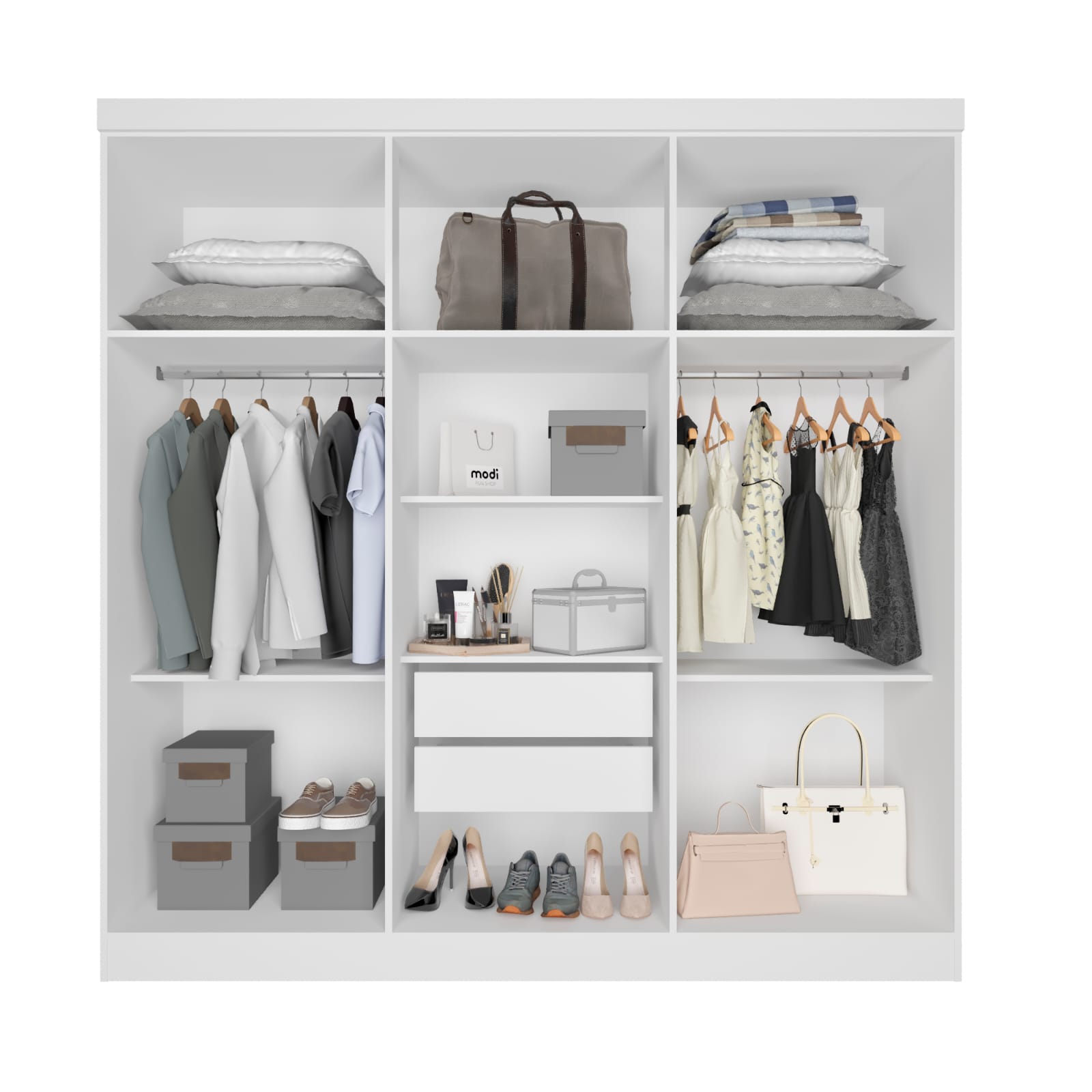 Roupeiro Recife 1,80m - 6P2G - Salleto - 7.6/SR - Imagem 3