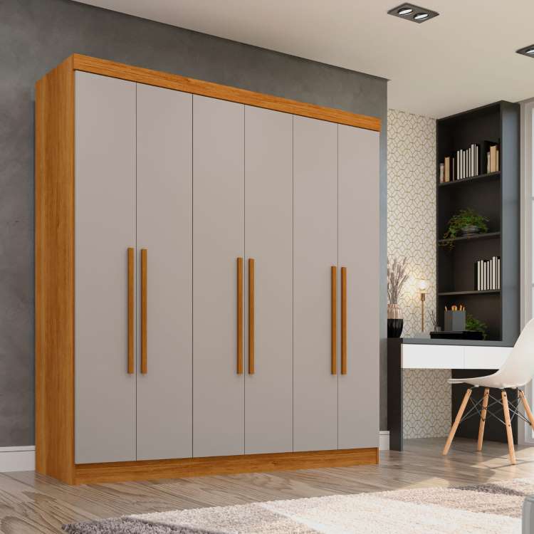 Roupeiro Recife 1,80m - 6P2G - Salleto - 7.6/SR